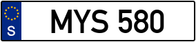 Trailer License Plate